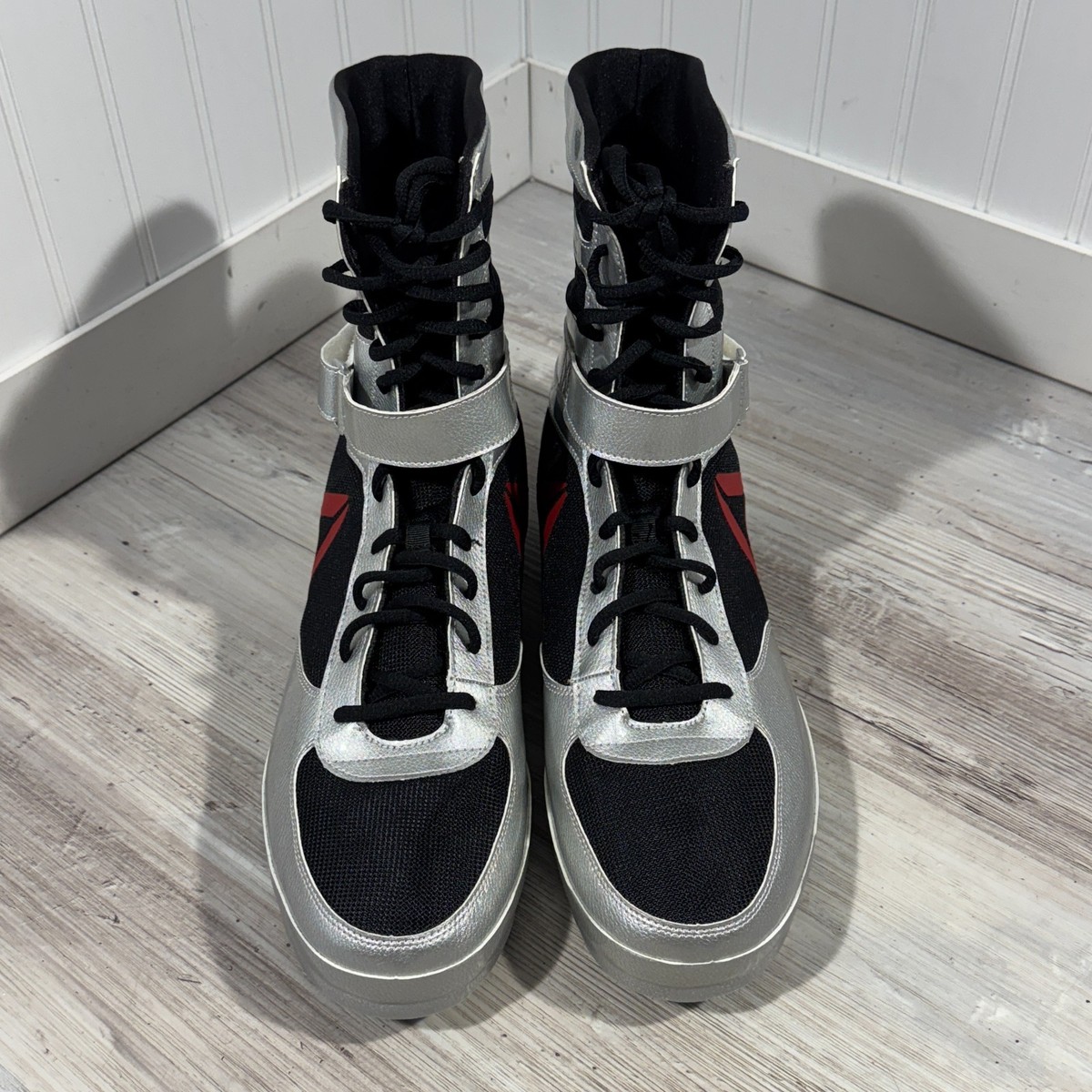New Reebok Boxing Boot Men Sz  13 Black Red Mayweather Strap MMA Training RARE 17 Best Boxing Shoes Of 2026 (UK) main image 3