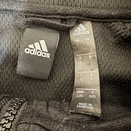 Veste Adidas homme extra large noire fermeture éclair complète entraînement manches longues - Photo 2/12