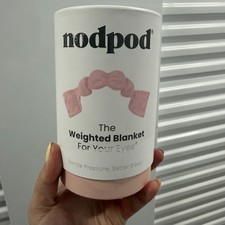 NodPod Sleep Mask Weighted Blanket For Eyes Eye Pillow Pale Pink New- See Photo2