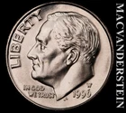 1996-W Roosevelt Dime- Silver- Choice Gem Brilliant Uncirculated- Semi Key #K370
