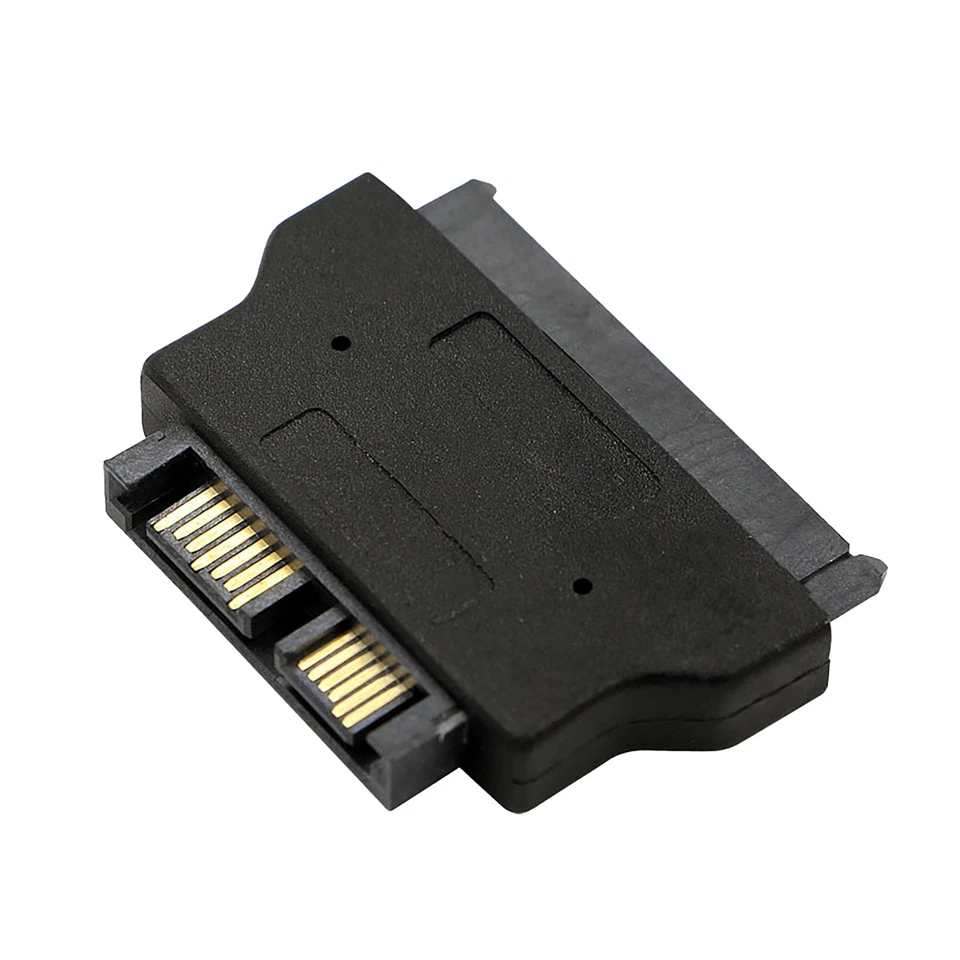 SATA Adapter Serial ATA 7+15 22Pin Female to SATA 7+6 13Pin Male Plug Converter - Image 3 of 4
