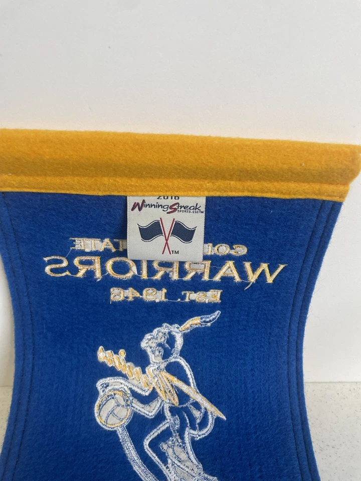 Golden State Warriors Logo Evolution Heritage Banner Embroidered Poster NBA - Image 3 of 3