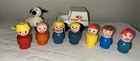 Fisher-Price Little People Figures Post Mail Truck Sheep Vintage Lot