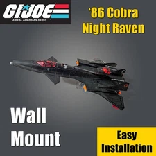 GI Joe Wall Mount For 1986 Cobra Night Raven - Multi Directional, Easy Install!