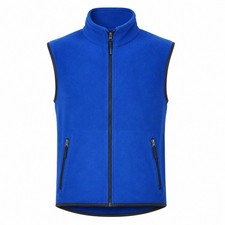 Vintage Pacific Northwest Sportswear Fleece Vest Mens Large Blue Made in USA 90s