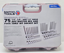 Matco Tools 75 Piece 14 38 And 12 Drive Adv Master Hex Torx Socket Set Matco Tools 75 Piece 14 38 And 12 Drive Adv Master Hex Torx Socket Set