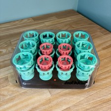 Y2K Clairol Lock N Roll Hot Rollers Curlers Pageant Cheer 24 Spoolies BT-1 Works
