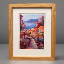 Vintage Fine Art Print Published By Surachai Fine Art Signed Matted And Framed