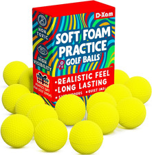 Foam Golf Balls Bulk 40, 24 or 15 Pack Practice Golf Ball Multicolor 41Mm