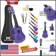 Complete 21-Inch Ukulele Set for Beginners - Lightweight, Soft Strings  Gig Bag