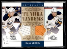 2014-15 Upper Deck Artifacts Tundra Tandems Jerseys Blue Tyler Myers/Cody
