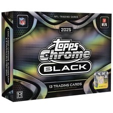 Pyt 6321 - 12x 2025 Chrome Black Football Hobby Boxes Full Case Pyt 6321 - 12x 2025 Chrome Black Football Hobby Boxes Full Case