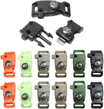 5/8 Inch Compass Flint Scraper Fire Starter mix, Pack of 12, Multi-Colour 