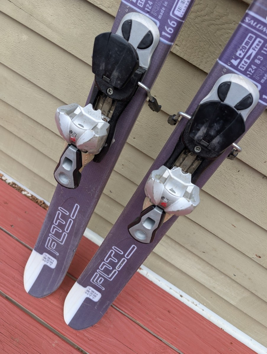 Salomon TenEighty Foil Twintip Skis 9-12 Bindings 166 cm Very Nice