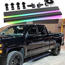 2pcs Electric Running Boards W Led Light Fits For Chevrolet Silverado 2019-2026
