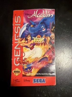 Sega Genesis - Aladdin - instruction manual ONLY