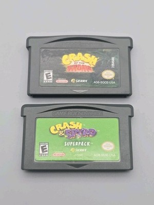 Sierra Crash & Spyro Superpack Crash Of The Titans Bundle Gba - Tested!