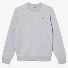 Lacoste Men's Crewneck Fleece Sweatshirt Light Grey 4XL