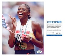 Melissa Jefferson-Wooden AUTOGRAPH Signed Track World Champion 8x10 Photo ACOA