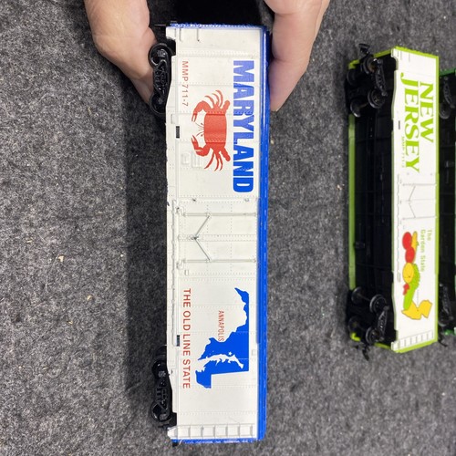 Mantua HO State Boxcars Set Of 5 Used, MD, CT, MN, NE, NJ, One Box (HO052025-04) - Picture 2 of 24