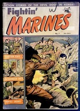 Fightin? Marines #7 1952 St. John 1.8 GD- Matt Baker Cover Canteen Kate