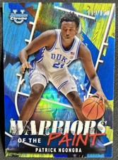 2024-25 Bowman Chrome U Patrick Ngongba Warriors in the Paint Blue /150 #WP-6