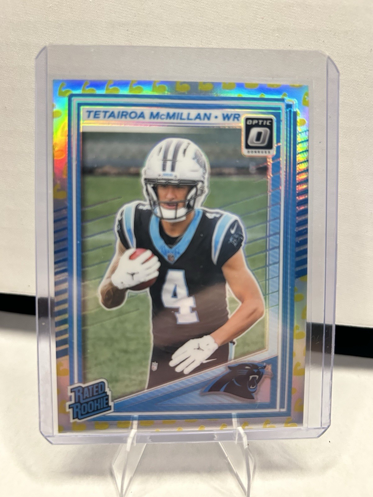 2025 Panini Optic Tetairoa McMillan #209 Rated Rookie Prizm /199 Flex 💪