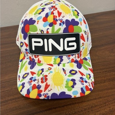 Ping Golf Ladies 110 Flex Fit Adjustable Hat Ping Women 110 Golf Hat Adjustable Hook Loop Closure Black w  main image 4