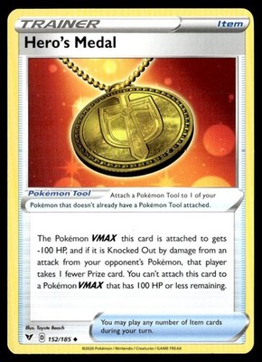 2020 Sword & Shield - Vivid Voltage Hero s Medal Uncommon #152