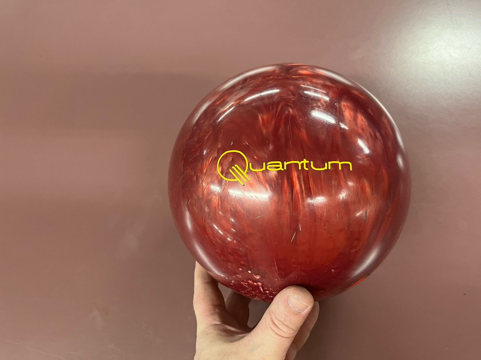 Brunswick Quantum Bowling Ball 14.10 Lb 3-Hole USA 1990's ?
