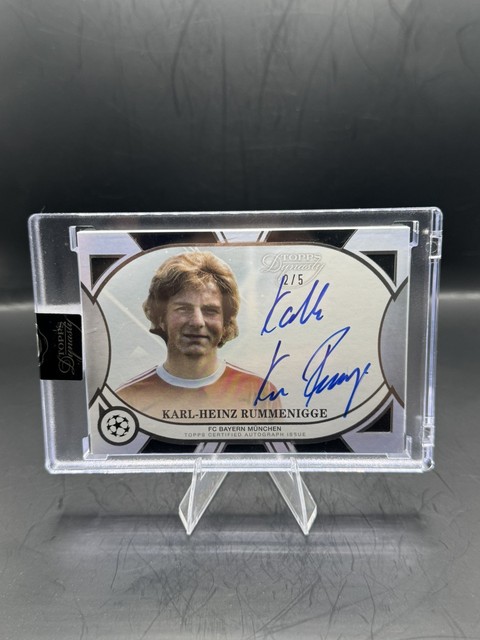 2024-25 Topps Dynasty UCC Karl-Heinz Rummenigge On Card Auto /5 Bayern Munich