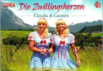 Original autograph Dresden twins Claudia and Carmen // autograph aut 355523