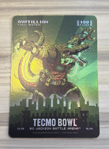 2026 Battle Arena TECMO BOWL Skyline Battlefoil Glow Ryptillian S126 SSP