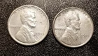 1943 P Lincoln Steel Wheat Cent Penny Set Of 2 #8