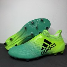 Botines de fútbol Adidas X 16+ Purechaos FG verdes para hombre talla 8,5 NUEVOS* BB1075