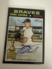 2019 Topps Heritage Mike Soroka Rookie Autograph Card – Atlanta Braves