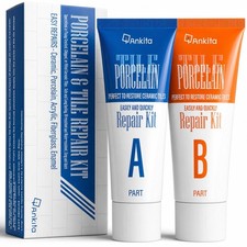 Porcelain Repair Kit White, High-Gloss Chipped Sink, Tub  Tile Repair Kit to Qu