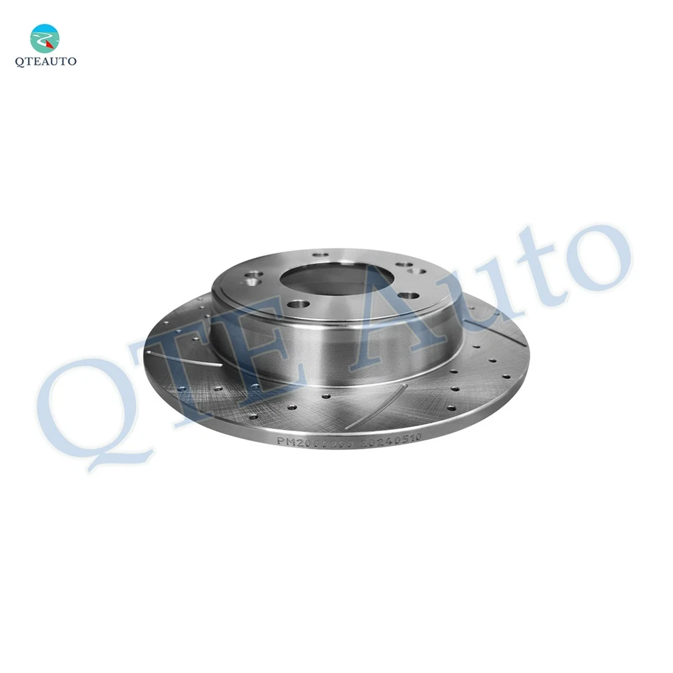 4 rotores de disco de freno ranurados perforados traseros de 262 mm - buje de rueda para KIA Forte5 2014-2018 Foto 3 de 4