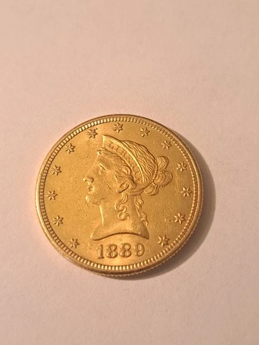 1889s Liberty Head 10 dollar gold coin