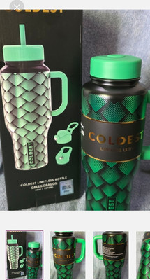 Coldest Limitless Ultra Green Dragon 24oz Tumbler w/Handle Straw Drink Lid