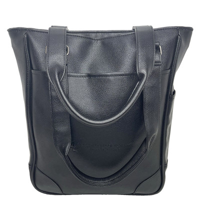 Leeds Black Over the Shoulder Tote Bag University of Alabama ''Bama By Distance''