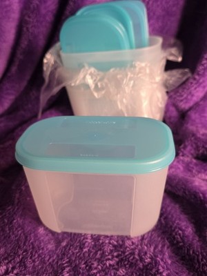 Tupperware New Set Of 4 300ml 1 1/4 Cup 2087B W/ Lids 2085B-3