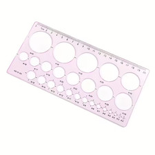 Acrylic Circle Stencils Architect Ruler for Scale Drawing Tools Template Multi