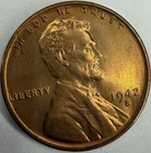 1942 S Uncirculated Lincoln Wheat Cent Exact Coin Imaged #LWC2408