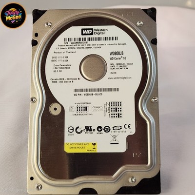Western Digital Caviar 80GB 7200RPM 3.5'' WD800JB Internal Hard Drive