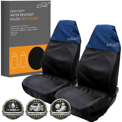 FOR VW SCIROCCO (2008-2018) - HEAVY DUTY SEAT COVER BLUE WATERPROOF CAR VAN