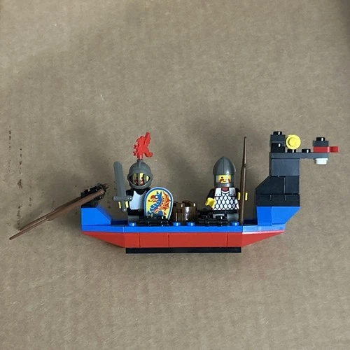LEGO Castle Black Knights Boat 1547 Vintage Dragon Knights No Instructions