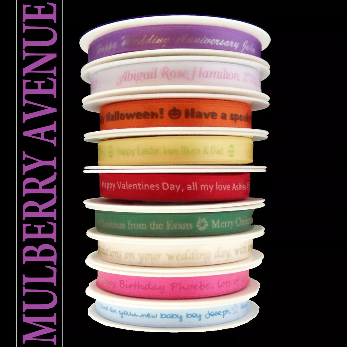 Personalised satin ribbon deals