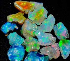 Natural Ethiopian Welo Fire Opal Rough 100 Cts Lot Opal Specimen Loose Gemstones