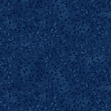Wilmington Prints True Navy Blue Climbing Vine 45" Wide 100% Cotton BTY